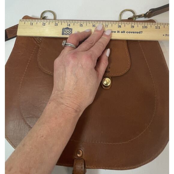 Military Goods James C. Ritchie Leather Haversack Crossbody Saddle Bag Messenger - Picture 13 of 16